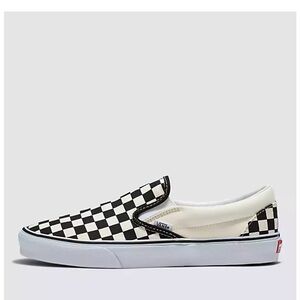 Worn once excellent condition black checkered vans